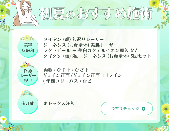 初夏のおすすめ